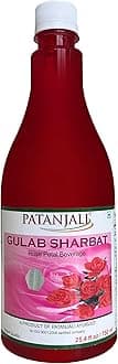 Patanjali Gulab Sharbat Bottle, 750ml / 25.4 fl oz