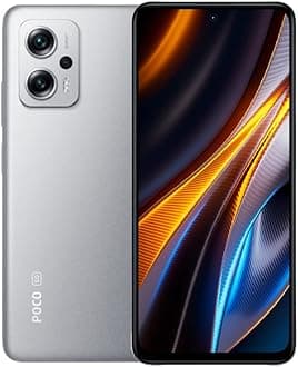 Poco X4 GT 5G + 4G LTE 256GB + 8GB Global Version Unlocked 6.6" 1444Hz 64MP Triple Camera (Tmobile Mint Tello & Global) + (w/Fast Car 51W Charger Bundle) (Silver (Global Version))