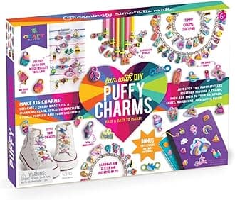 Craft-tasticââ‚¬â€ Fun With DIY Puffy Charms ââ‚¬â€ Puffy Charms Craft Kit for Kids ââ‚¬â€ Ages 6+
