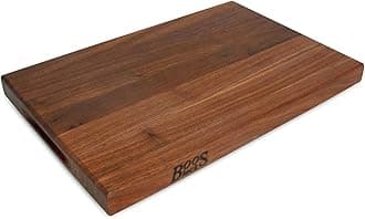 Boos Block Walnut Chopping Board - Thick Wooden Chopping Board - Butchers Block Cutting Board - Safe For Food Preparation - 18 x 12 x 1.5 Inches