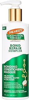 Palmer's Amino Bonding Complex Hair Mask, Intense Conditioning Masque Pack with Coconut Oil & Vitamin E, Heat Protectant, Anti Frizz, Adds Shine, Protects Hair Growth, All Hair Types, 12 fl. oz bottle