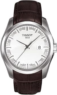 Tissot Men's T0354101603100 Couturier Silver Dial Watch