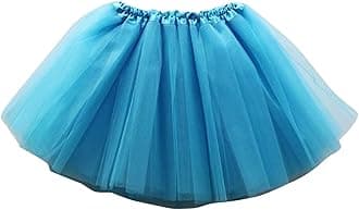 Girls Cute Pompoms Short Skirt Cute Tulle Tutu Princess Skirt Toddler Kids Girl Multicolour Flowy Mini Skirt