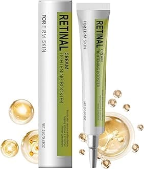 Retinol Eye Cream for Dark Circles & Wrinkles | Anti-Aging, Hydrating Under Eye Treatment | Reduces Puffiness & Brightens | 0.53 oz (15ml)