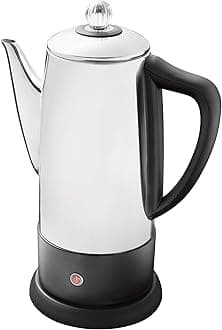 Quest 35200 Electric Coffee Percolator / 1.8L Stainless Steel Filter Coffee Machine / 30-45 Minute Keep Warm Functionality/Removable Filter/Makes Up To 12 Cups At Once / 1100W