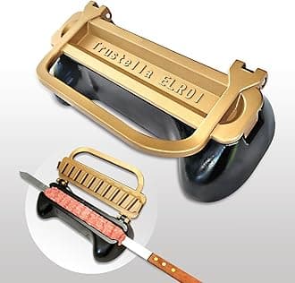 Ultimate Kebab Maker: Heavy-Duty Aluminum with Food-Grade Teflon for Optimal Hygiene User-Friendly Skewer Machine Craft Easy Professional-Looking Kebabs Essential Grilling Tool (Golden Eclipse)