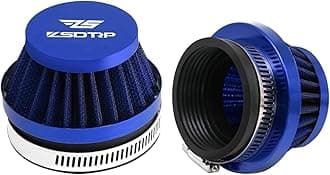 2PCS Motorcycle 42MM Air Intake Filter Universal Carburetor Air Filter Cleaner for Dirt Pit ATV SSR TTR Bike Breather Filter Fit for Many Different Carburetors (Blue 42MM)