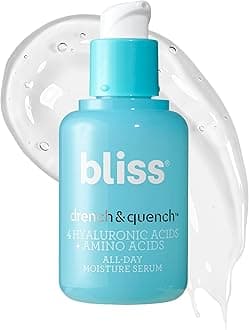 Drench & Quench Hyaluronic Acid Serum – Hydrating Face Serum with Amino Acids – Deep Moisture, Plumps & Smooths Dry, Sensitive Skin – 1 Fl Oz