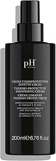 pH PURE HAIR Labs Thermo-Protective Smoothing Creme - Heat Protection Serum and Anti-Frizz Solution (6.7 oz)