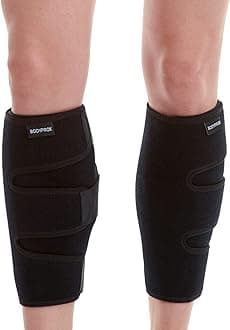 Bodyprox Calf Support Brace 2 Pack, Adjustable Shin Splint Compression Calf Wrap