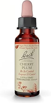 Bach Original Flower Remedies, Cherry Plum (Non-Alcohol Formula) - Be in Control - Natural Homeopathic Flower Essence for Emotional Balance - Vegan, Gluten Free, Sugar Free - 10mL Dropper