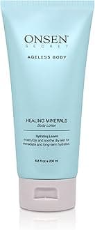 Onsen Secret Natural Daily Moisturizing Body Lotion With Smoothing Organic Shea Butter For Normal To Dry Skin With Healing Minerals Jojoba, Aloe Vera, Vitamin E & Rice Bran Non-Greasy Hydrating Leaves