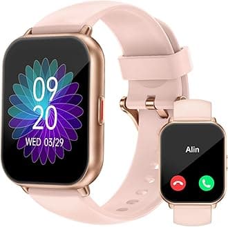 Smart Watch Answer Dial Call,Smart Watches for Women Men 1.85"HD Screen Fitness watch with SpO2 Heart Rate Sleep Monitor Step Counter Waterproof 100+ Sports Mode for Android iOS (2 Bands)