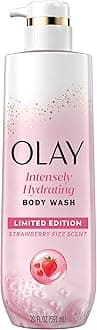 Body Wash for Women, Intensely Hydrating, Pro-Hyaluronic Acid Serum Complex, Renews Moisture, Vitamin B3 Lameller Technology, For All Skin Types, Strawberry Summer Fizz Scent, 20 fl oz