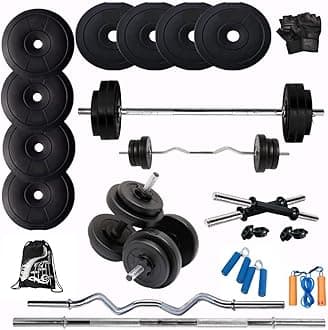 Bodyfit Fitness Home Gym Set (10kg-100kg) dumbles Set for Home Gym & Fitness Equipment,Exercise Set. (30 Kg Gym Set)