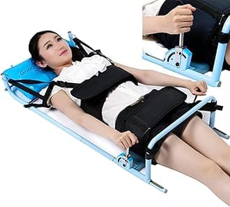 HDGRNCC Spine Traction Device, Lumbar Traction Bed, Household Full-Body Stretcher, Alleviate Spine Pain In The Neck and Lumbar Spine