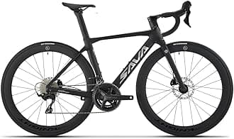 SAVADECK Lightweight Full Carbon Fiber Racing Bike for Adults, with Shimano R7120 24-Speed Shift Set, Epuiped with Carbon Fiber Frame and Wheelset, Hydraulic Oil Disc Brakes