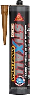 Sika Stixall – Extreme Power Sealant and Adhesive – Waterproof – Brown – 290ml
