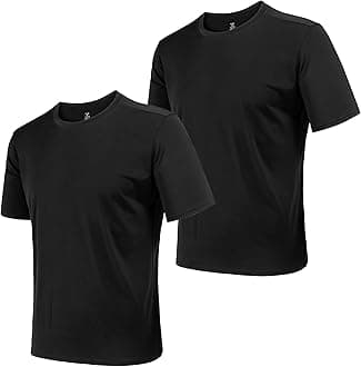 2&5 Pack Men's Sports T Shirts,Crew Neck Breathable Quick-Dry Short Sleeve, Lightweight Gym Tee for Athletic Running Casual