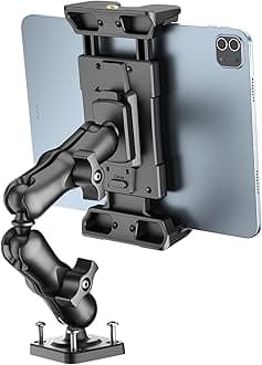 OHLPRO Tablet Mount for Truck - Heavy Duty Drill Base Tablet Holder for Car Dashboard, iPad Holder for All 5"-13" iPad Pro Samsung Galaxy Kindle fire Tablets and Car Wall etc. - 8-inch Arm