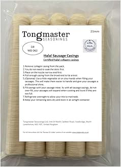 5 x 21mm Halal Collagen Sausage Casings