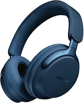 QuietComfort Ultra Bluetooth Headphones, Wireless Headphones with Spatial Audio, Over Ear Noise Cancelling Headphones with Mic, Up to 24 Hours of Battery Life, Lunar Blue - Limited Edition Color
