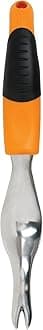 FiskarsErgo Scratch Tool Garden Weeder, Silver/Black/Orange