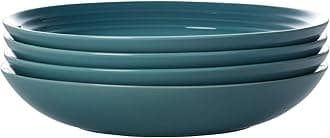 Le Creuset Stoneware Set of 4 Pasta Bowls, 9.75" each, Caribbean