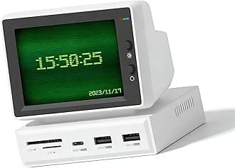 Bewinner 3.5 Inch USB Mini Screen with USB C Hub, Secondary LCD Display Monitor for PC, HDMI CPU RAM HDD Data Monitor Sub Screen for Laptop