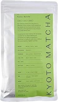 Ceremonial Grade Matcha, Stone-Milled from Wazuka, Kyoto Family Tea Estate, Hot or Iced, 3.5 Ounce Sealed Bag (100g Bag)