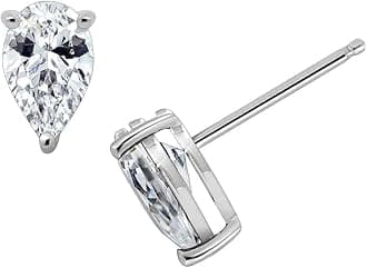 Sterling Silver Infinite Elements Cubic Zirconia Stud Earrings, (previously Amazon Collection)
