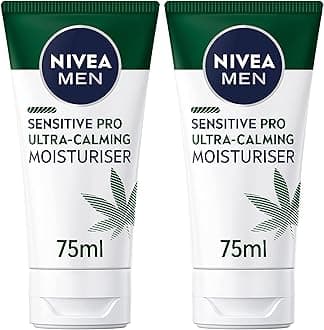 Sensitive Pro Ultra Calming Moisturising Cream (75ml), Face Care Moisturiser Enriched with Hemp Seed Oil and Vitamin E for Stress-Minimising Skin Care (Pack of 2)