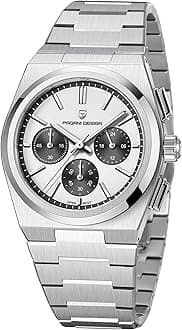 CEYADGPagani Design Chronographen-Uhren fr Mnner Analog-Armbanduhr, Edelstahl Quarz Herrenuhr; Saphirglas