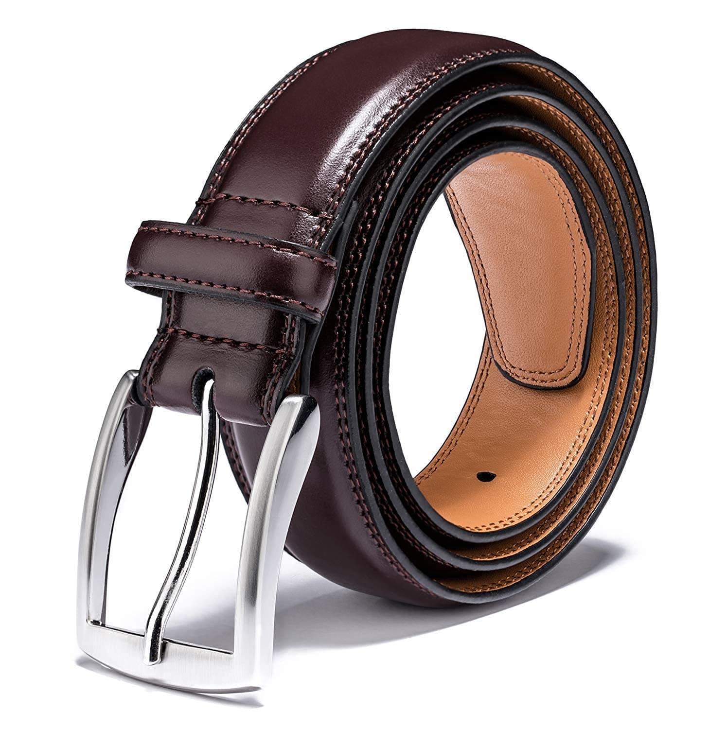 KM Legend Mens Genuine Leather Dress - Classic & Fashion For Work Business And Casual Belt