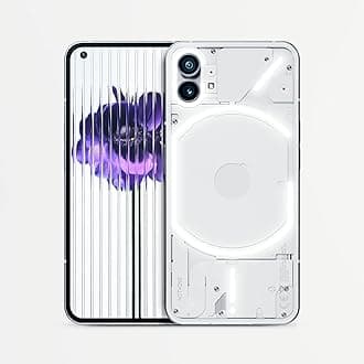 Nothing Phone (1) - 8GB RAM + 256GB, Glyph Interface, 50 MP dual camera, Nothing OS, 6.55” 120Hz OLED display, White (Renewed)