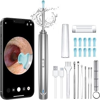 Ear Wax Removal Tool Camera, 1296P HD Camera and 6 LED Lights, Ear Cleaner with Camera, 1296P HD Camera and 6 LED Lights, Ear Cleaning kit, Ear Wax Removal Kit