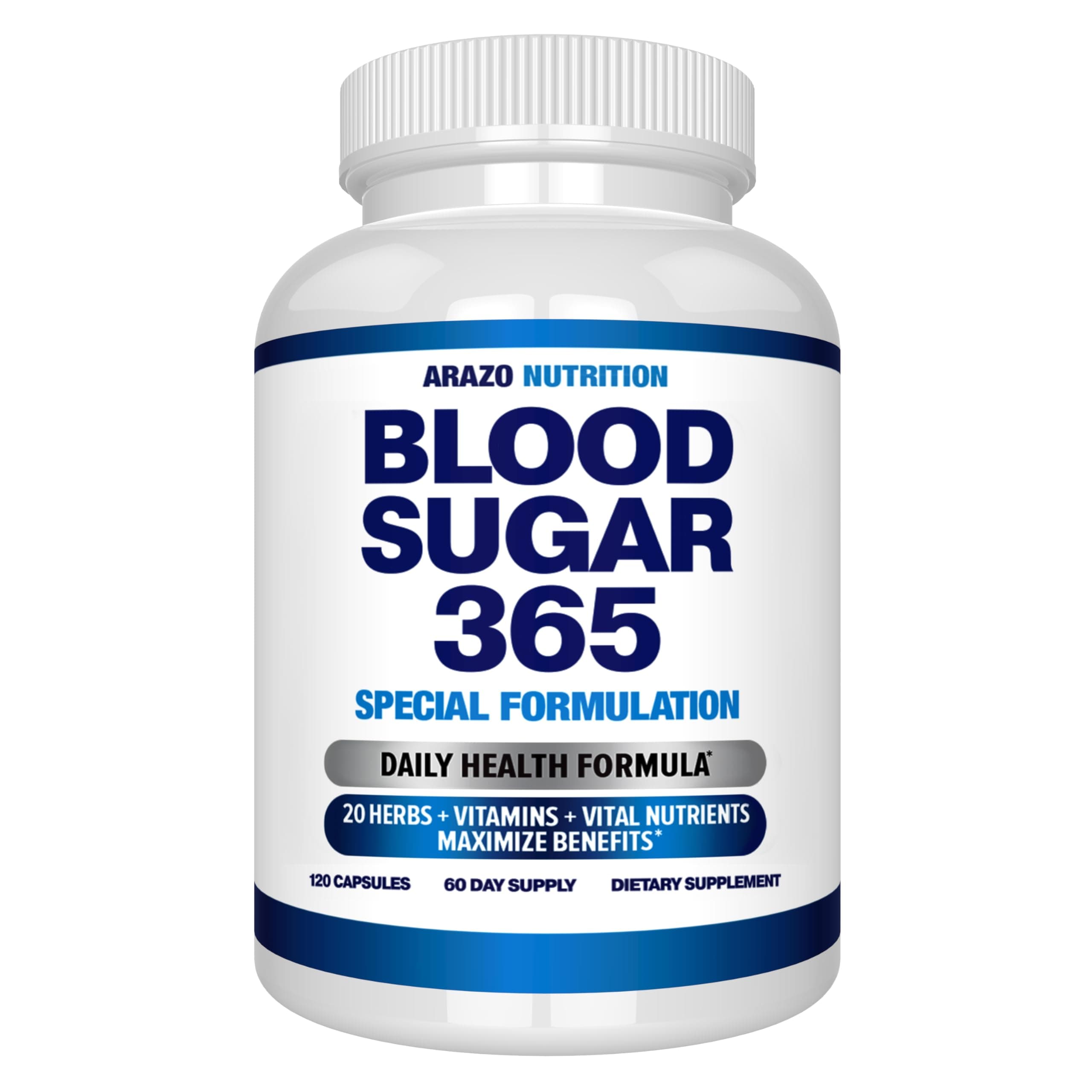 Arazo Nutrition Blood Sugar Support Supplement - 120 Pills