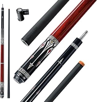 KONLLEN ONLLEN Carbon Fiber Pool Cue Stick, Low Deflection Billiard Cue with Handmade Inlay, Ultra-Smooth Shaft, Professional Pool Cue for Adults