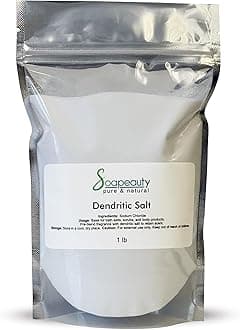 Dendritic Salt | Premium Fine Grain Bath and Body Salt for Scrubs, Exfoliants, and Milk Baths | High Absorption for Fragrance Oils and Essential Oils | 1 lb