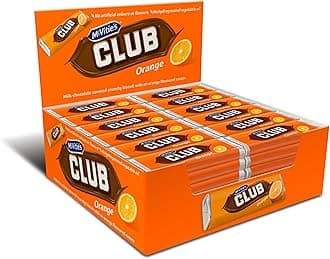 McVitie's Club Orange Biscuit Bars, Zesty Orange Flavour, 22 g (Pack of 60)