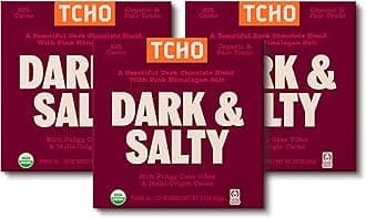 Dark & Salty 81% Dark Chocolate Bars (3 pack) |Plant Based, Organic & Fair Trade Certified Chocolate | Non GMO, Non-Dairy, Vegan, Soy Free (2.1oz each)