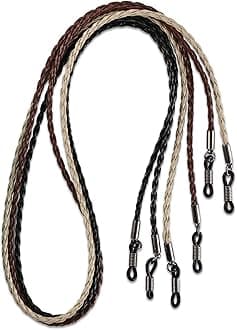 Elegant Eyeglass, Sunglass Strap-Chain- Retainer, Sports Band, 3 Pack PU Leather For Men Women By HANGIT