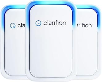 Clarifion Negative Ion Generator with Highest Output (3 Pack) Filterless Mobile Ionizer Travel Air Purifier, Plug in, El...