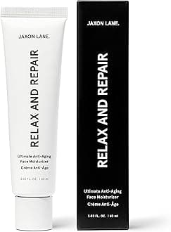RELAX AND REPAIR Anti Aging Face Moisturizer for Men | Anti Wrinkle Cream for Face, Night Cream, Eye Cream with Niacinamide (Vitamin B3), Hyaluronic Acid, Vitamin E & Ceramides For Skin by Jaxon Lane