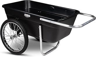- Premium Yard Cart - Strong, Lightweight, and Perfectly Balanced (20" Air Filled Wheels)