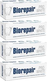 "Pro White" Whitening Toothpaste with microRepair - 2.5 Fluid Ounce (75ml) Tubes (Pack of 4) [ Italian Import ]