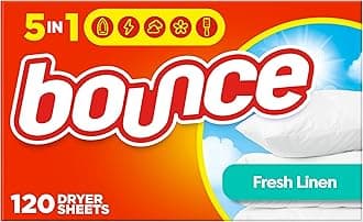 Fresh Linen Scented Fabric Softener Dryer Sheets, 120 Count