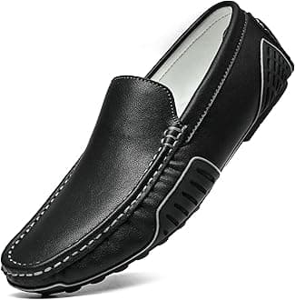 Men's Loafers Casual Shoes Slip On Driving Loafers Penny Loafers with Rubber Sole Soft Light-Weight Flats Boat Free Shoes…