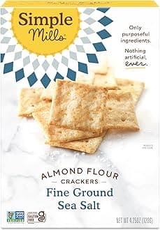 Almond Flour Crackers, Fine Ground Sea Salt, 4.25 Oz