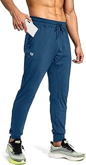 Men's Sweatpants with Zipper Pockets Athletic Pants Traning Track Pants Joggers for Men Soccer, Running, Workout